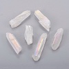 Electroplate Natural Quartz Crystal Beads KK-F757-G07-01-1