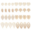 32Pcs 8 Style Brass Pendants KKC-PH0001-01-1
