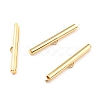 304 Stainless Steel Slide On End Clasp Tubes X-STAS-C044-08F-G-2