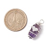 Bullet Shape Gemstone Pendants PALLOY-JF03215-2