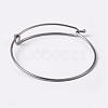 Tarnish Resistant Adjustable 304 Stainless Steel Expandable Bangle Making BJEW-L604-09P-2