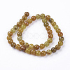 Natural Crackle Agate Stone Bead Strands G-R193-16-8mm-2