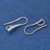Brass Earring Hooks KK-H502-12S-2
