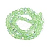 AB Color Plated Transparent Glass Beads Strands GLAA-G127-01-02K-3