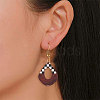Printed Epoxy Resin & Wood Pendants RESI-CJ0001-11-7