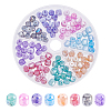 Opaque Baking Paint Glass Beads Strands EGLA-PH0001-21-1