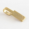 Tibetan Style Alloy Glue-on Flat Pad Bails X-TIBE-4710-S-RS-2