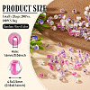 2Bags 200Pcs Transparent Glass Beads GLAA-TA0003-44C-3