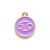 Alloy Enamel Pendants ENAM-S124-01B-01D-2