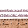 Electroplate Opaque Glass Beads Strands EGLA-Q139-01A-C06-4