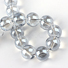 Electroplate Glass Beads Strands X-EGLA-Q062-8mm-A07-3