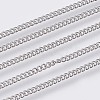 Tarnish Resistant 304 Stainless Steel Curb Chains CHS-F006-03A-P-1