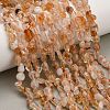 Heated Natural Citrine Beads Strands G-D108-A03-03-1