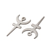 Non-Tarnish 304 Stainless Steel Pendant STAS-H212-24P-2