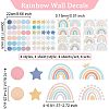 4 Sheet 4 Styles Waterproof Vinyl Wall Stickers DIY-WH0308-214-2