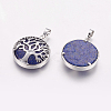 Natural Lapis Lazuli Pendants X-G-E388-05P-1