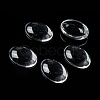 Transparent Oval Glass Cabochons X-GGLA-R022-14x10-6