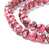 Assembled Synthetic Pyrite and Dyed Howlite Beads Strands G-K317-A03-02-3