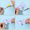 30Pcs 5 Colors Wing Polyester and Sequins Computerized Embroidery Cloth Iron on/Sew on Patches DIY-GF0012-54-6