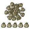 20Pcs Tibetan Style Halloween Pumpkin Jack-O'-Lantern Alloy Pendants TIBEP-YW0001-43AB-1