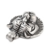 Retro 304 Stainless Steel Pendants STAS-I205-36AS-A-2