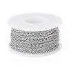 Tarnish Resistant 304 Stainless Steel Cable Chains CHS-H009-25P-2