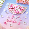 150Pcs Opaque Resin European Beads RESI-TA0004-61C-5