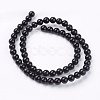 Natural Black Onyx Beads Strands X-G-H1567-6MM-2