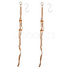 2Pcs Handmade Macrame Polyester with Wood Bead Plant Hanger AJEW-HS0001-47B-3