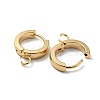 201 Stainless Steel Huggie Hoop Earrings Findings STAS-A167-01M-G-2