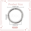 100Pcs 304 Stainless Steel Jump Rings STAS-CN0001-74-2