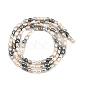 Electroplated Shell Pearl Beads Strands BSHE-H113-06A-03-2