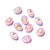 Mocha Fluorescent Style Glass Rhinestone Cabochons GGLA-M005-01A-371MK-1