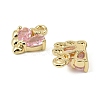 Brass Micro Pave Cubic Zirconia Pendants LS-KK-C107-14A-G-2