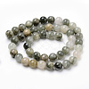 Natural Green Rutilated Quartz Beads Strands G-Q462-61-6mm-4