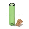 Tube Glass Cork Bottles Ornament AJEW-O032-04D-3