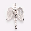 Natural Quartz Crystal Pendants X-KK-G346-02C-2