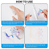 8 Sheets 4 Style Waterproof Heart & Bear Paw Pattern PET Car Decals Stickers STIC-GF0001-03A-3