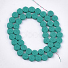 Spray Painted Non-magnetic Synthetic Hematite Beads Strands G-T116-24-14-2