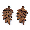 Natural Walnut Wood Pendants WOOD-T023-15-2