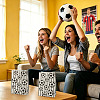 15Pcs Football Print Paper Cady Bags ABAG-TA0002-33B-8