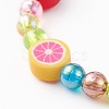 Transparent Acrylic Beads Stretch Kids Bracelets BJEW-JB06326-5