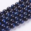 Natural Tiger Eye Beads Strands X-G-G544-8mm-04-1