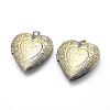 Brass Locket Pendants KK-F717-46AB-NR-1