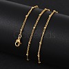 304 Stainless Steel Chain Necklaces MAK-L015-40G-2
