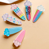 40pcs 4 Colors Luminous Transparent Resin Cabochons RESI-SC0006-58-5