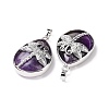 Natural Amethyst Pendants G-G900-01P-06-3