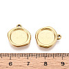 304 Stainless Steel Pendant Cabochon Settings X-STAS-T067-70B-G-3