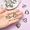 12Pcs 4 Styles Alloy Pendants ENAM-YW0006-41-5