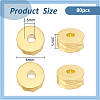 80Pcs Brass Bead KK-BC0013-53D-2